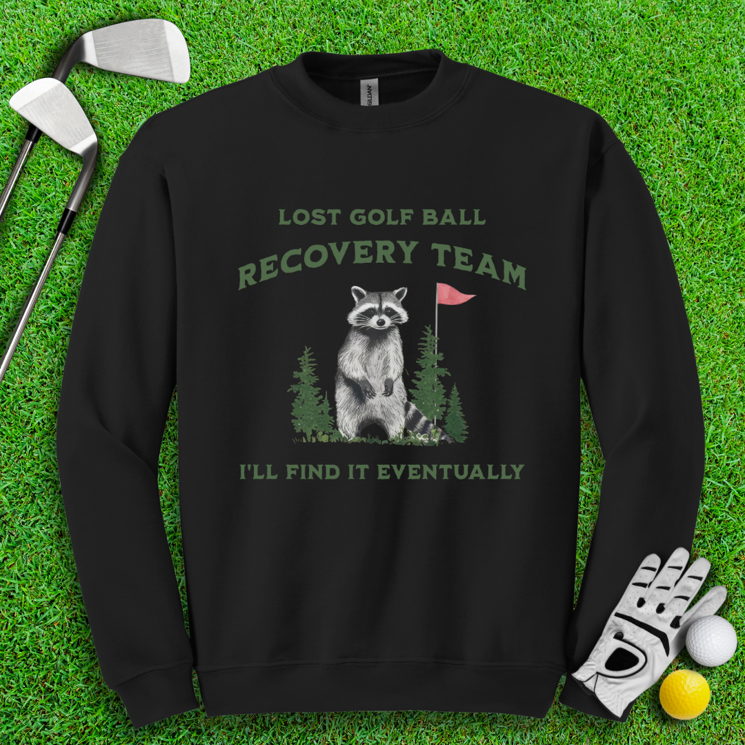 Golf Ball Recovery Team Raccoon Crewneck