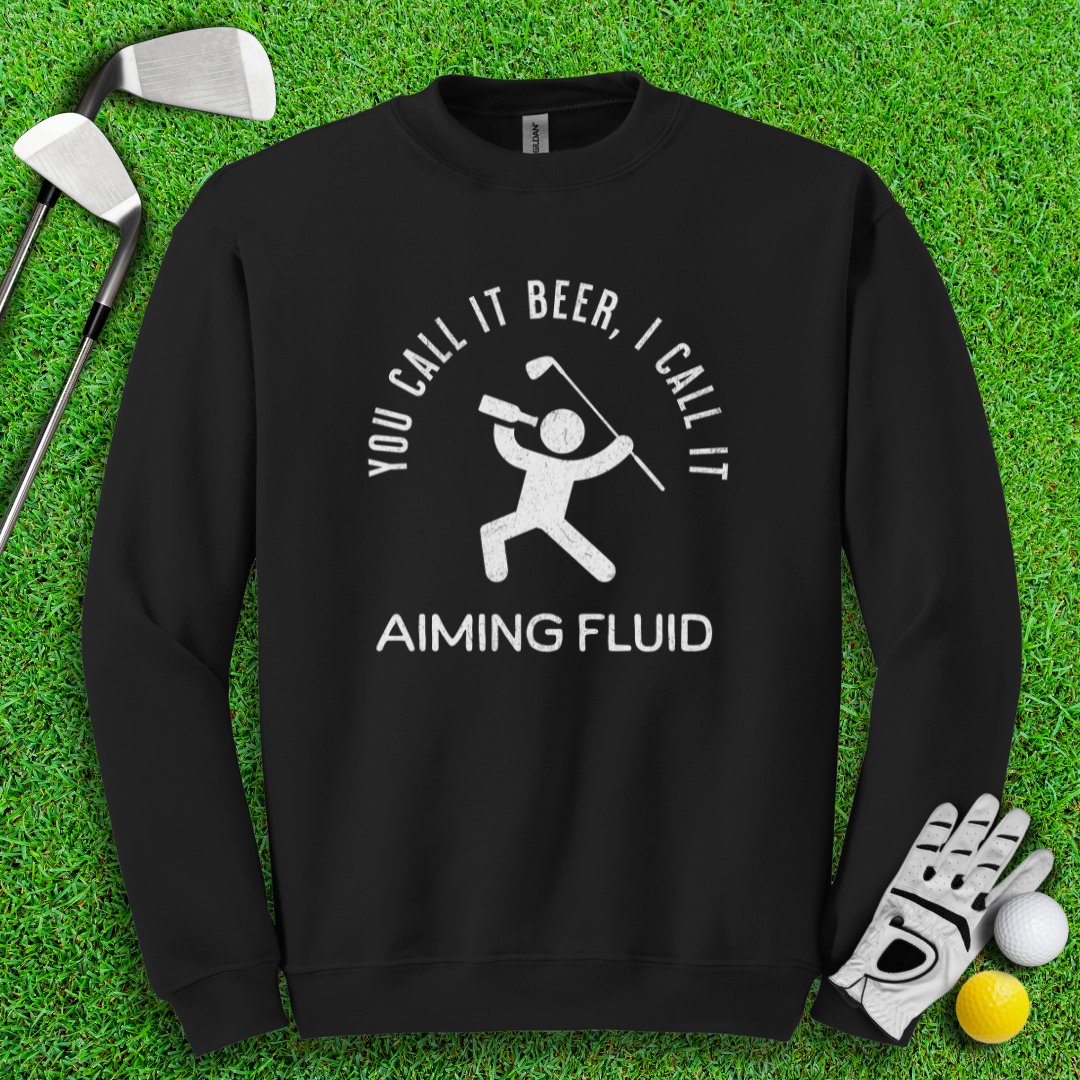 Beer AKA Aiming Fluid Crewneck - TeeHee Golf Gear