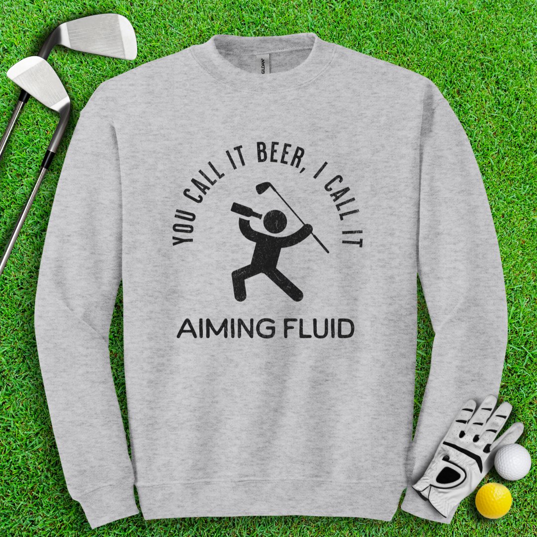 Beer AKA Aiming Fluid Crewneck - TeeHee Golf Gear