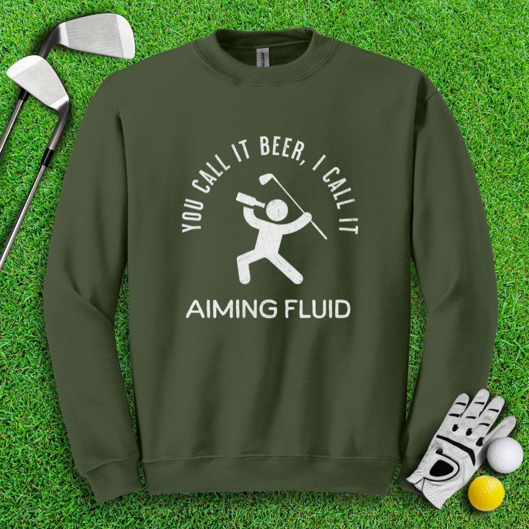 Beer AKA Aiming Fluid Crewneck - TeeHee Golf Gear