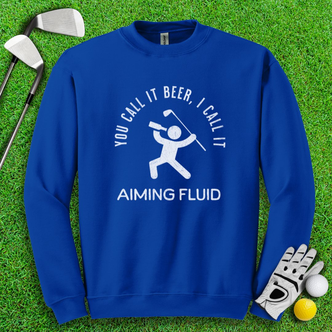 Beer AKA Aiming Fluid Crewneck - TeeHee Golf Gear