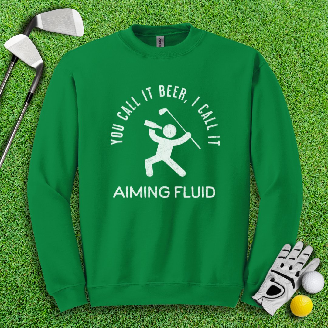 Beer AKA Aiming Fluid Crewneck - TeeHee Golf Gear