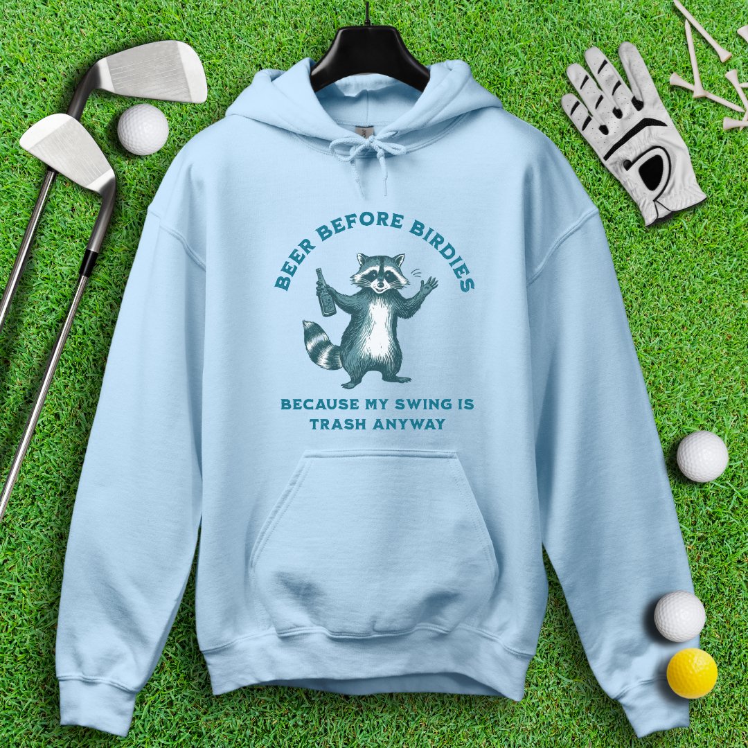 Beer Before Birdie Raccoon Hoodie - TeeHee Golf Gear