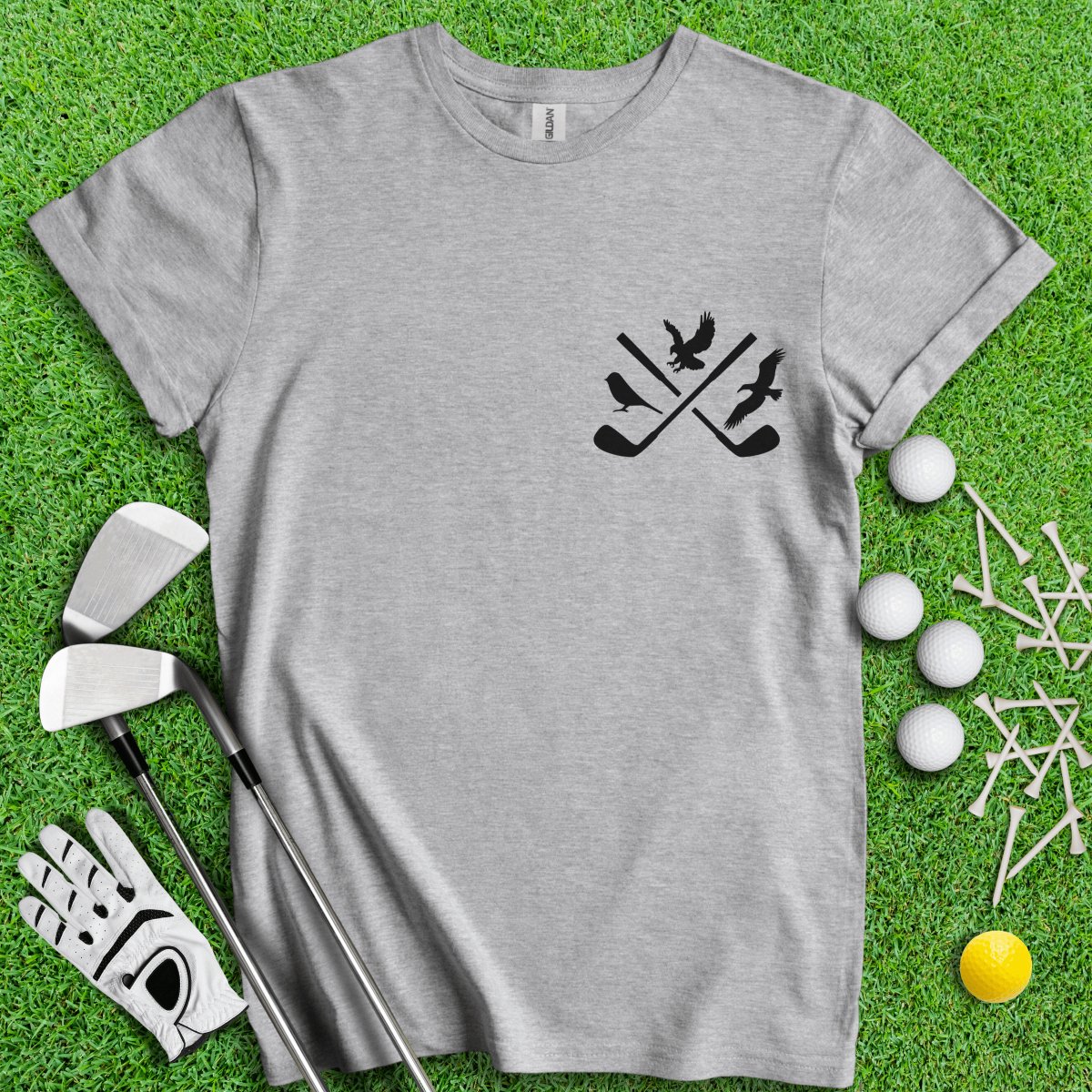 Birdie, Eagle & Albatross Icon Funny Golf T - Shirt - TeeHee Golf Gear