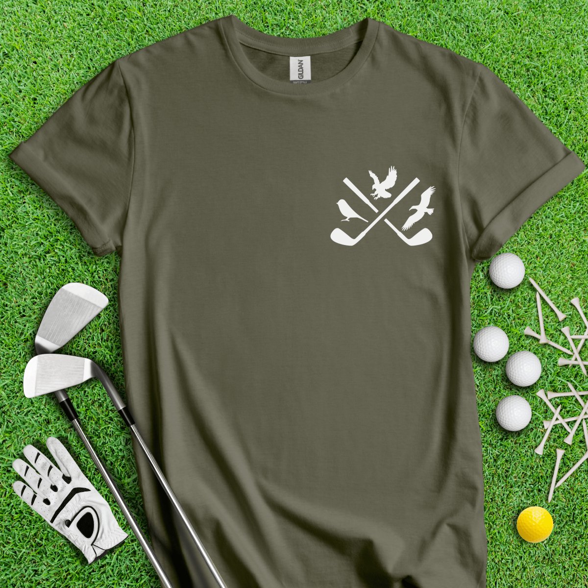 Birdie, Eagle & Albatross Icon Funny Golf T - Shirt - TeeHee Golf Gear