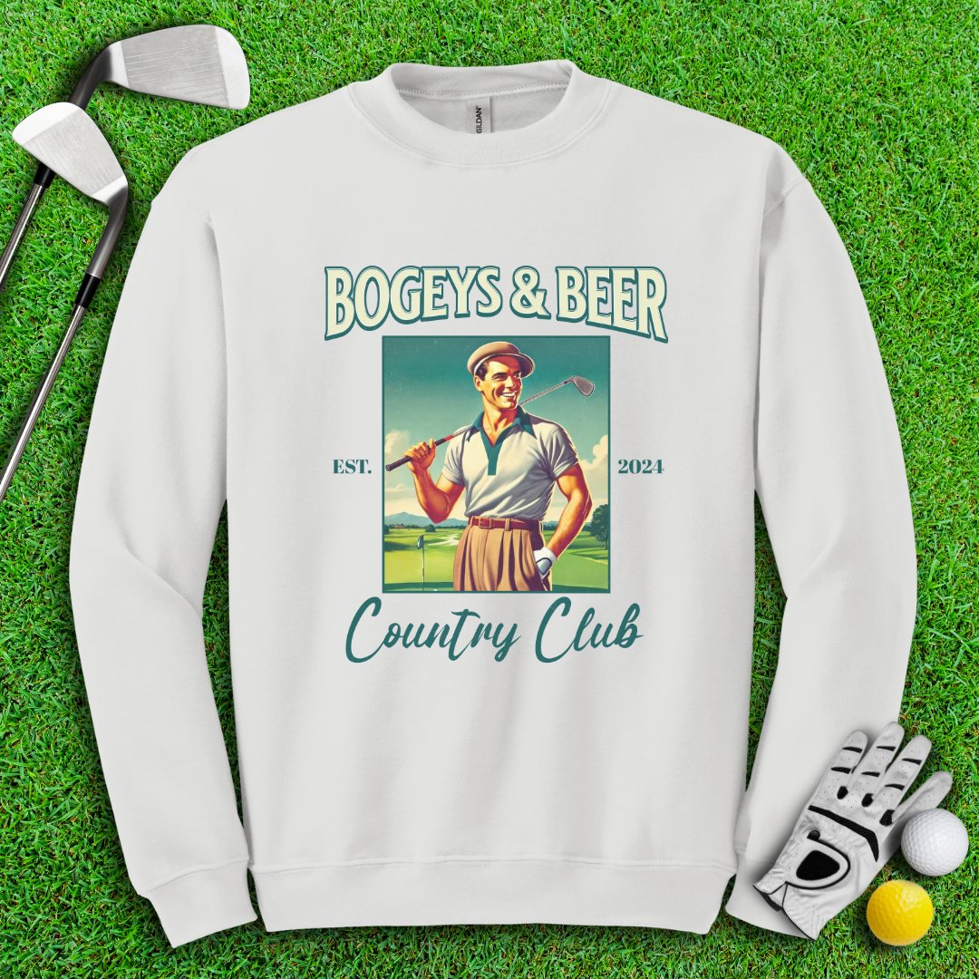 Bogeys & Beer Country Club Crewneck - TeeHee Golf Gear
