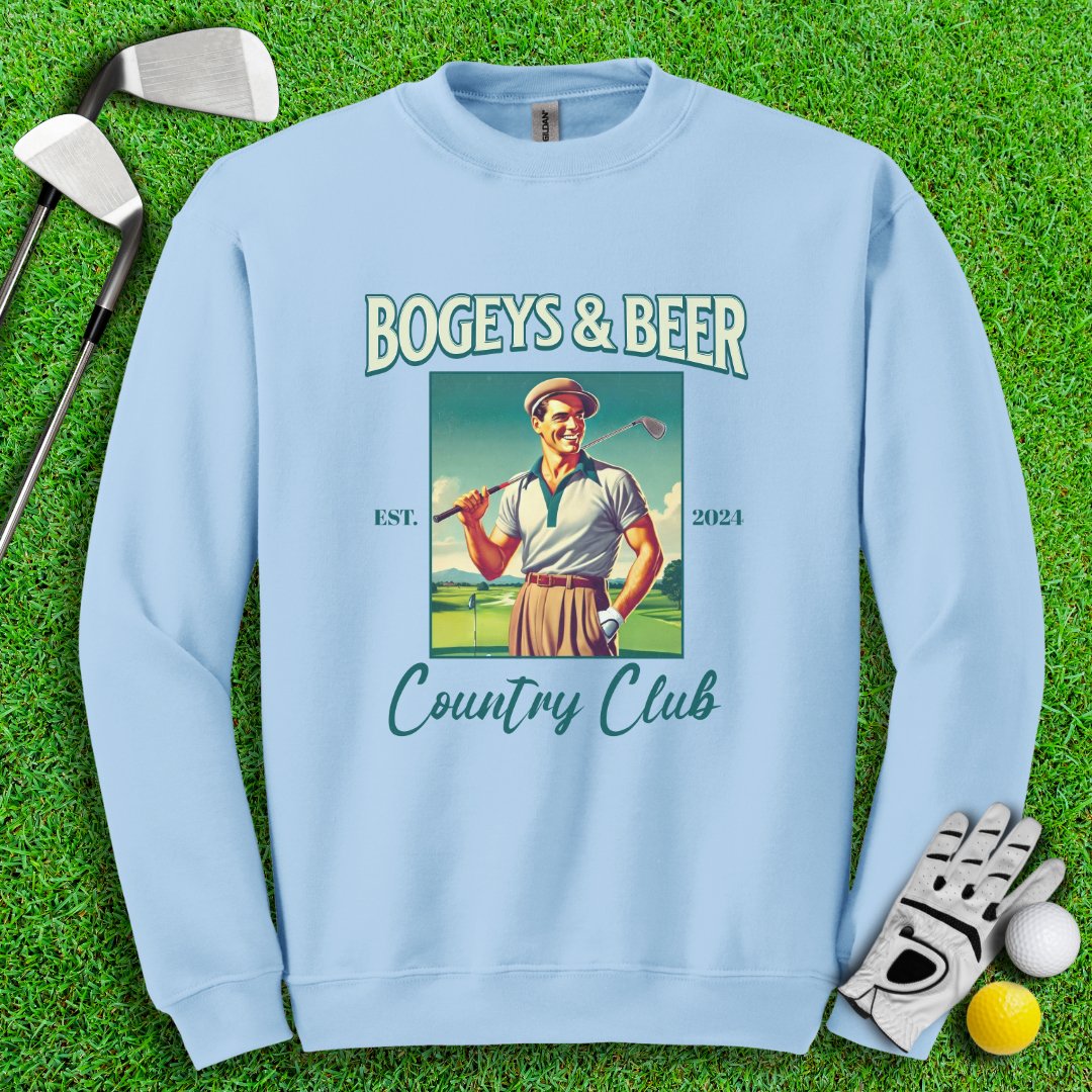 Bogeys & Beer Country Club Crewneck - TeeHee Golf Gear