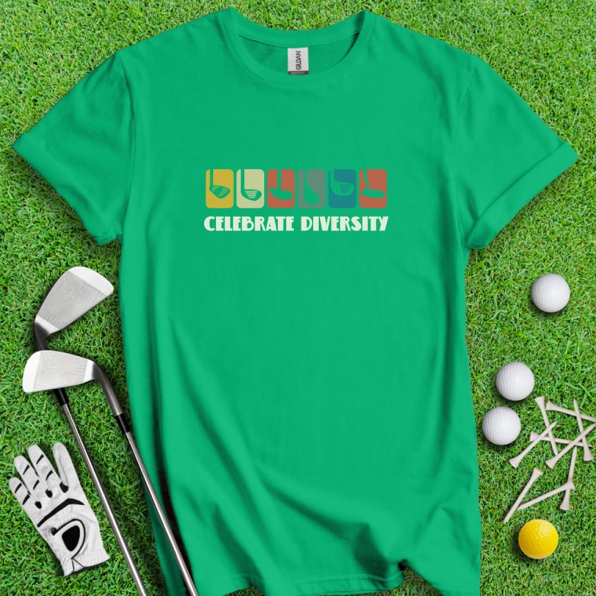 Celebrate Diversity T-Shirt - TeeHee Golf Gear