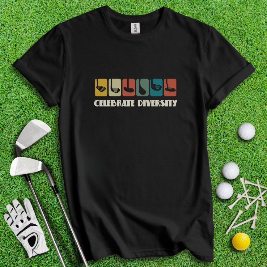 Celebrate Diversity T-Shirt - TeeHee Golf Gear