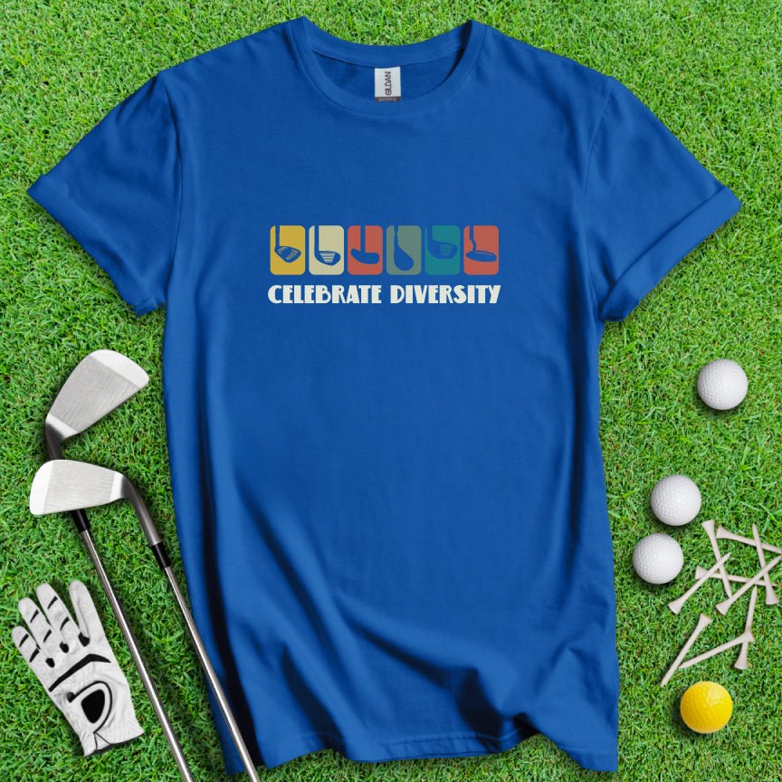 Celebrate Diversity T-Shirt - TeeHee Golf Gear