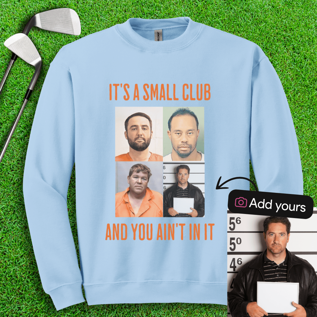 Custom Mugshot Small Club Crewneck - TeeHee Golf Gear