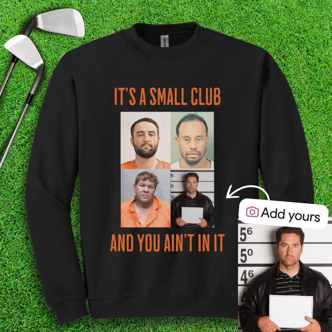Custom Mugshot Small Club Crewneck - TeeHee Golf Gear