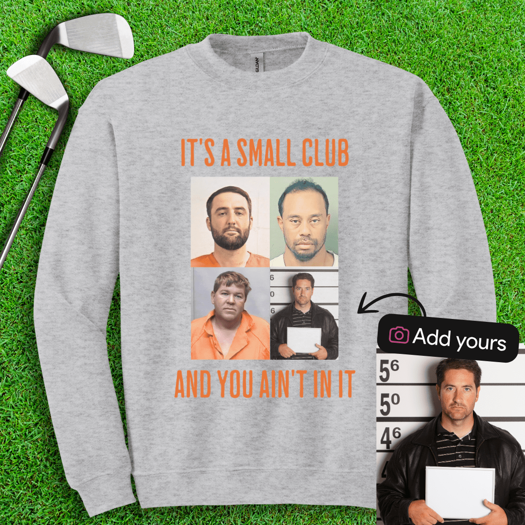 Custom Mugshot Small Club Crewneck - TeeHee Golf Gear
