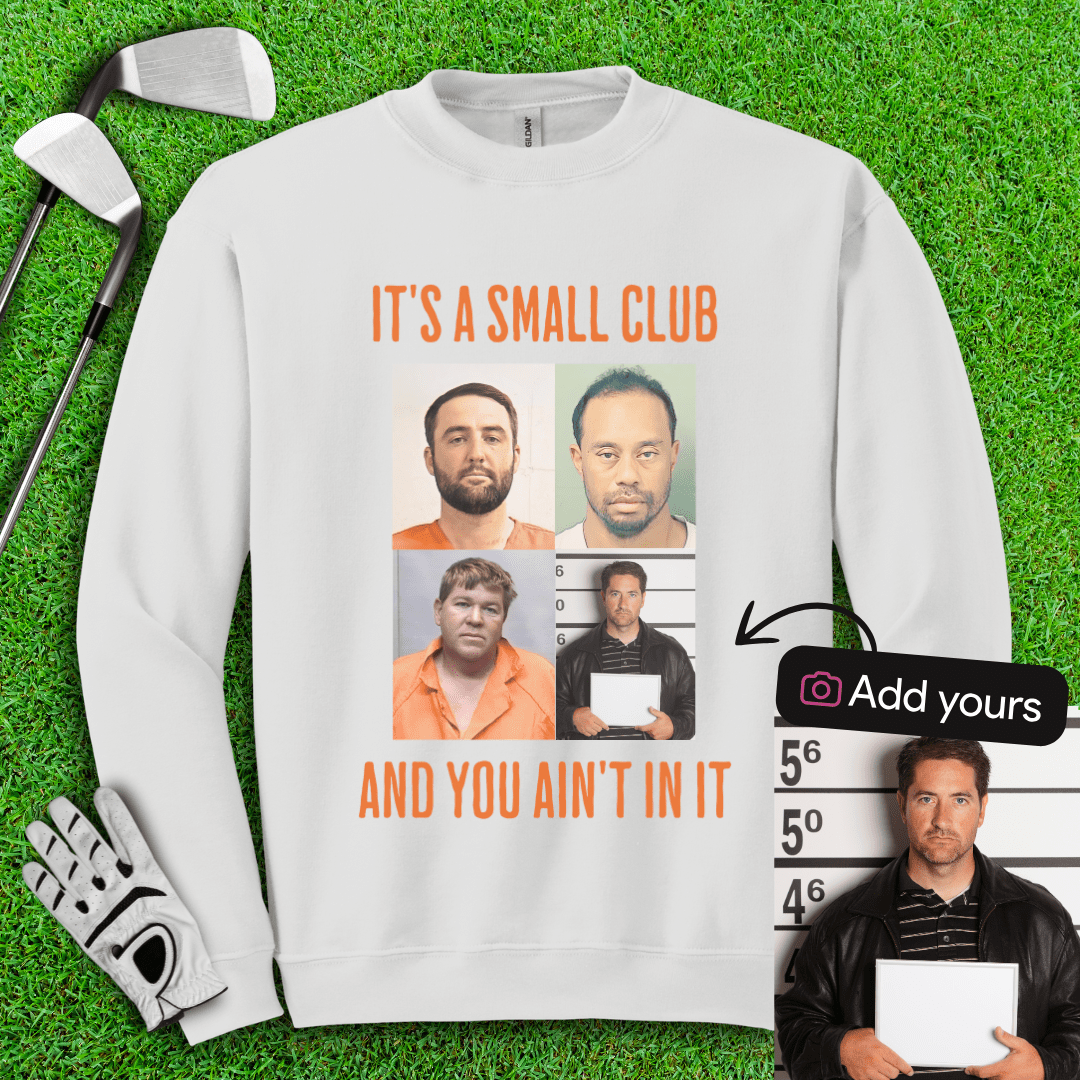 Custom Mugshot Small Club Crewneck - TeeHee Golf Gear