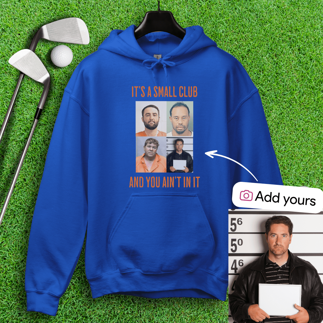 Custom Mugshot Small Club Hoodie - TeeHee Golf Gear