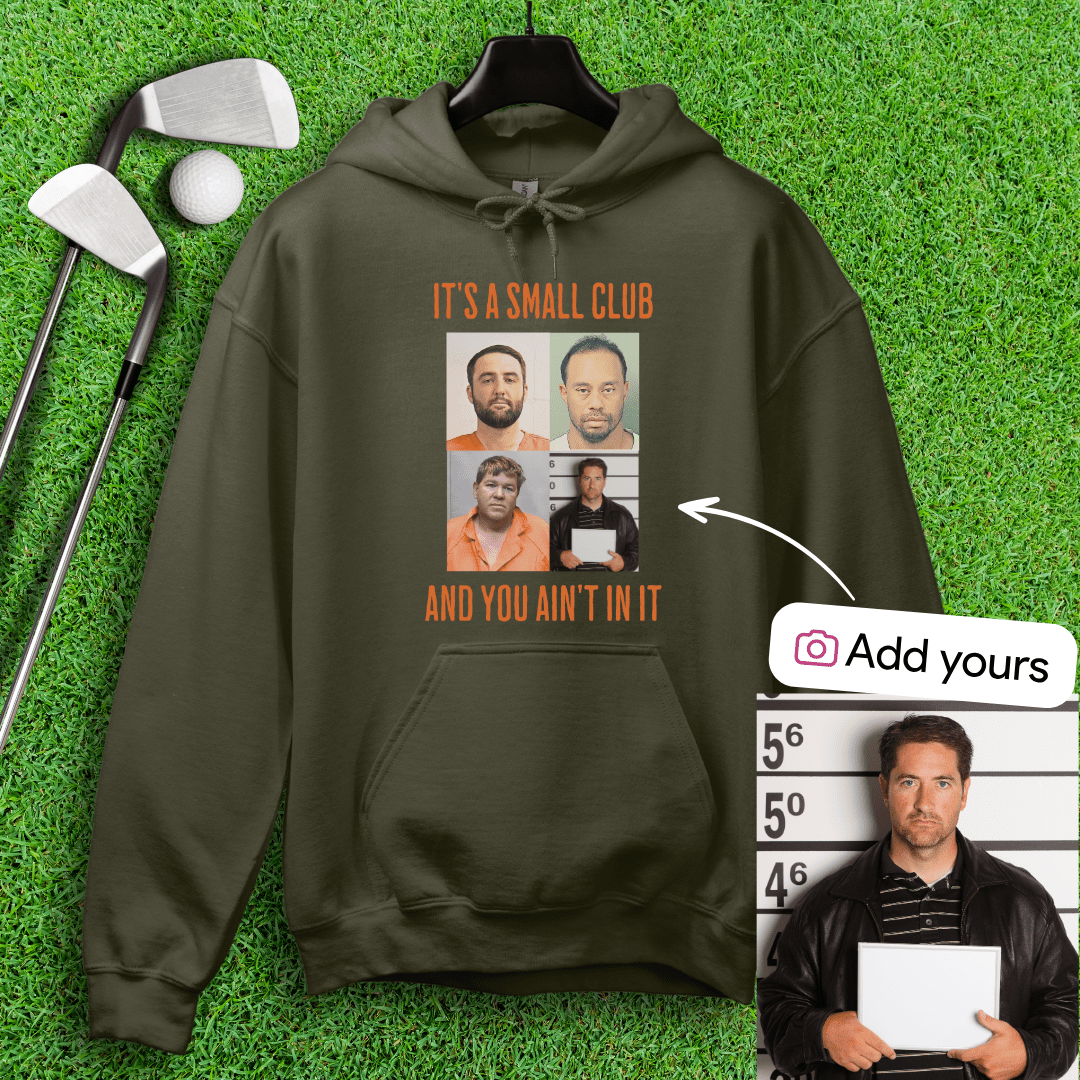 Custom Mugshot Small Club Hoodie - TeeHee Golf Gear