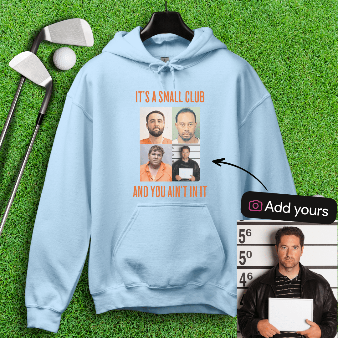 Custom Mugshot Small Club Hoodie - TeeHee Golf Gear