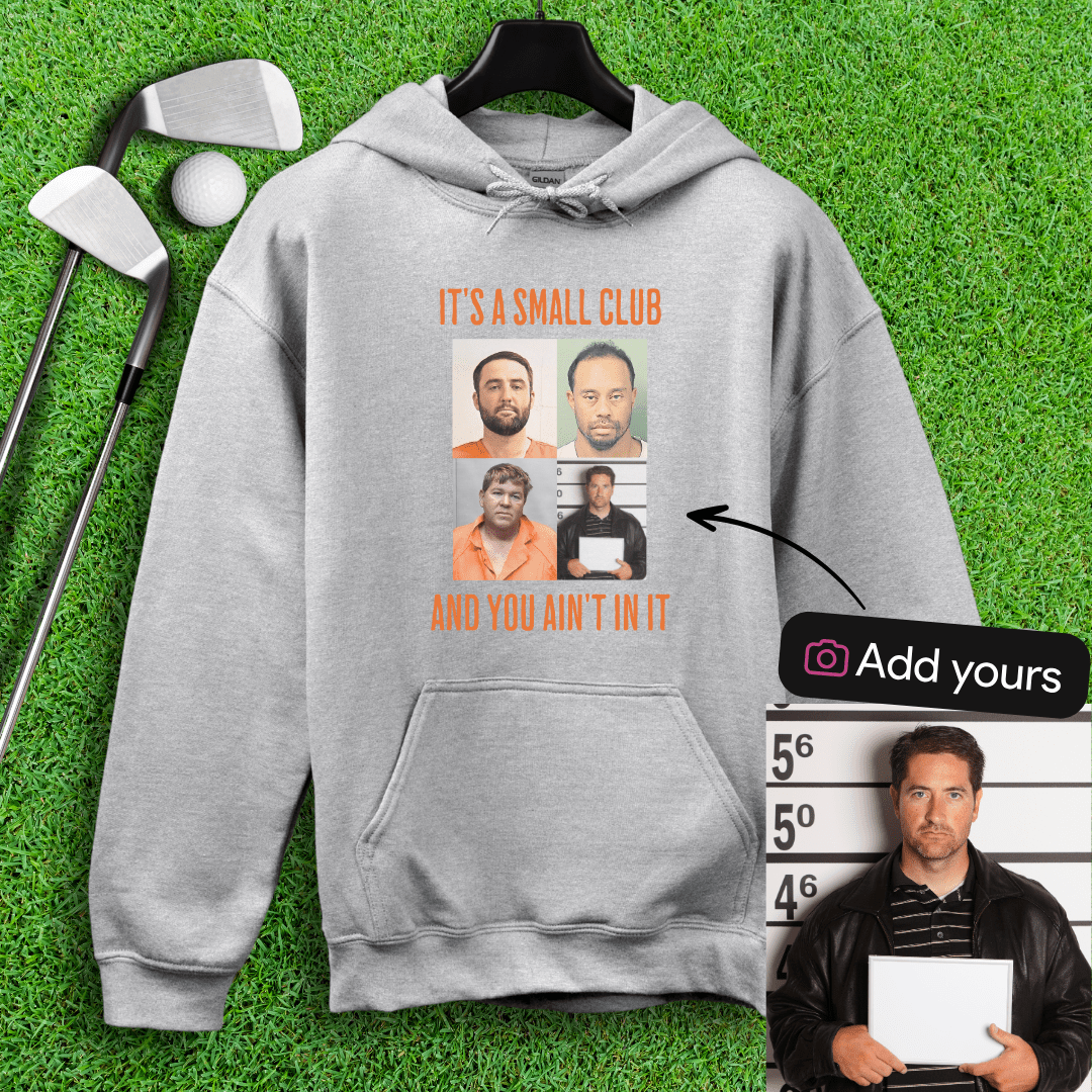 Custom Mugshot Small Club Hoodie - TeeHee Golf Gear