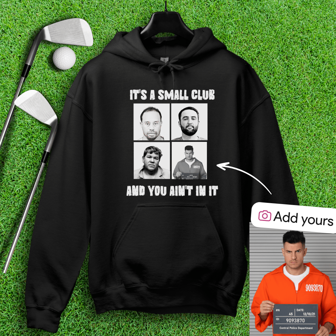 Custom Mugshot Small Club Hoodie - TeeHee Golf Gear
