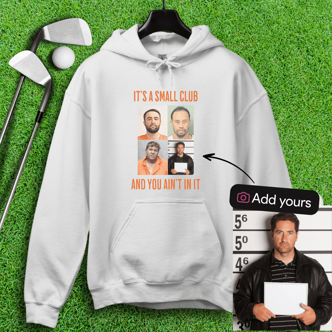 Custom Mugshot Small Club Hoodie - TeeHee Golf Gear