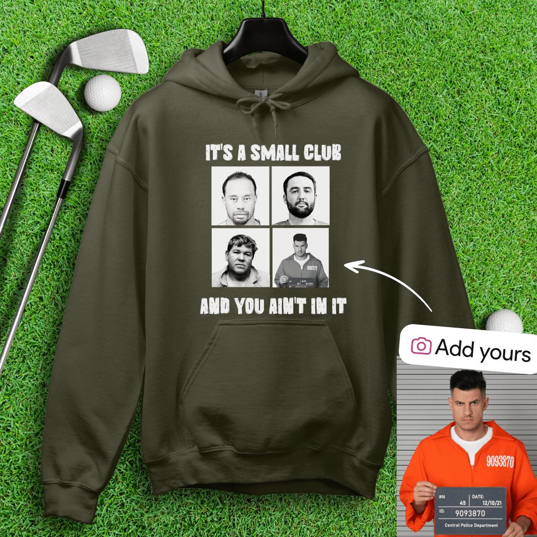 Custom Mugshot Small Club Hoodie - TeeHee Golf Gear