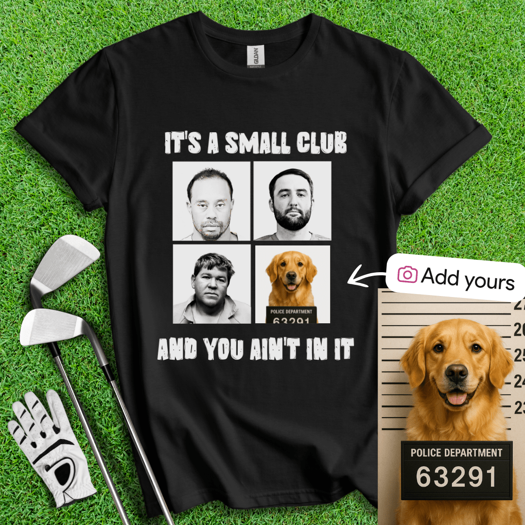 Custom Mugshot T-shirt - TeeHee Golf Gear