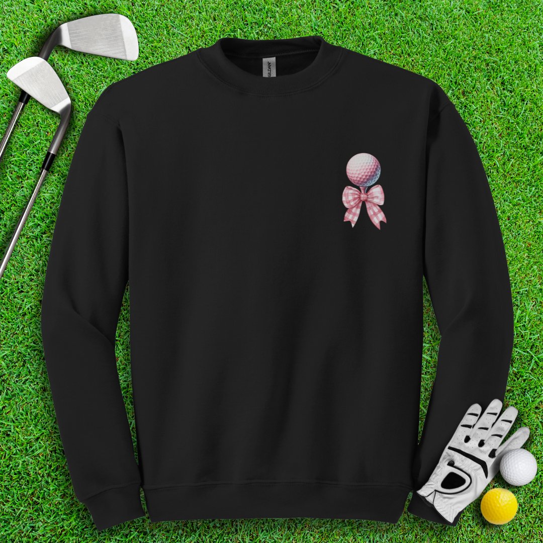Cute Coquette Golf Ball Crewneck - TeeHee Golf Gear