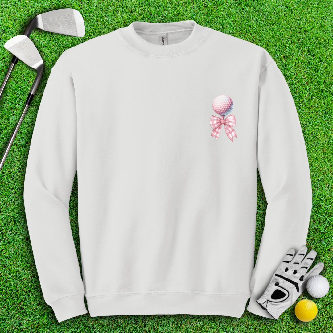 Cute Coquette Golf Ball Crewneck - TeeHee Golf Gear