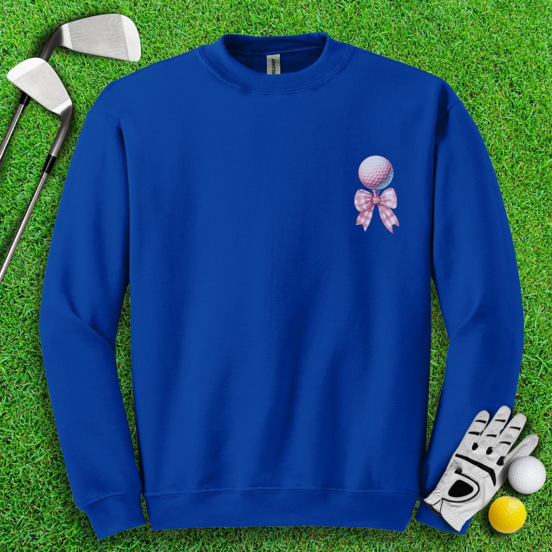 Cute Coquette Golf Ball Crewneck - TeeHee Golf Gear