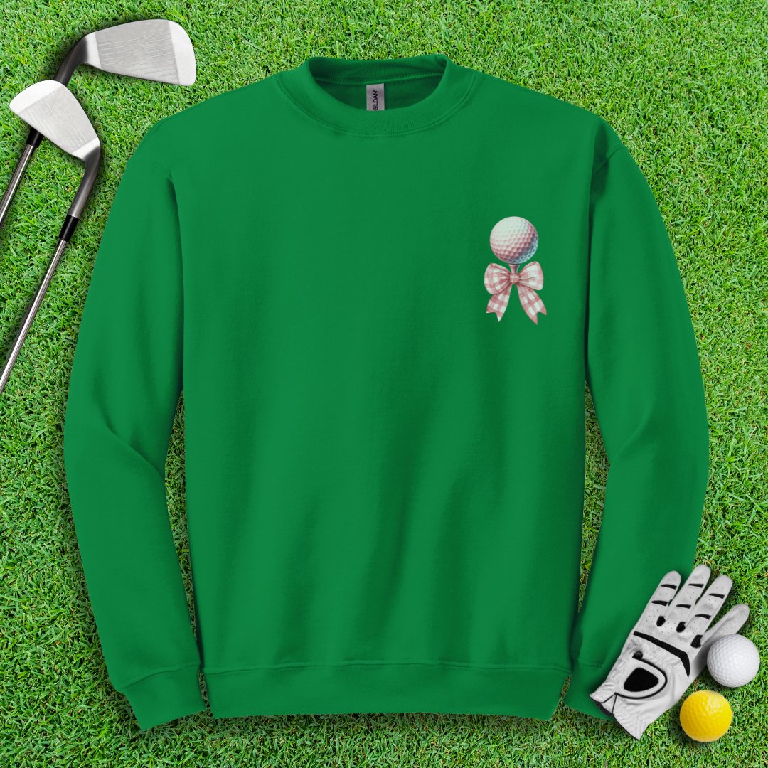 Cute Coquette Golf Ball Crewneck - TeeHee Golf Gear