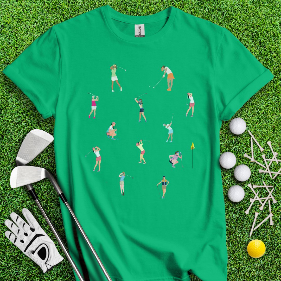 Cute Golf Print T-Shirt - TeeHee Golf Gear