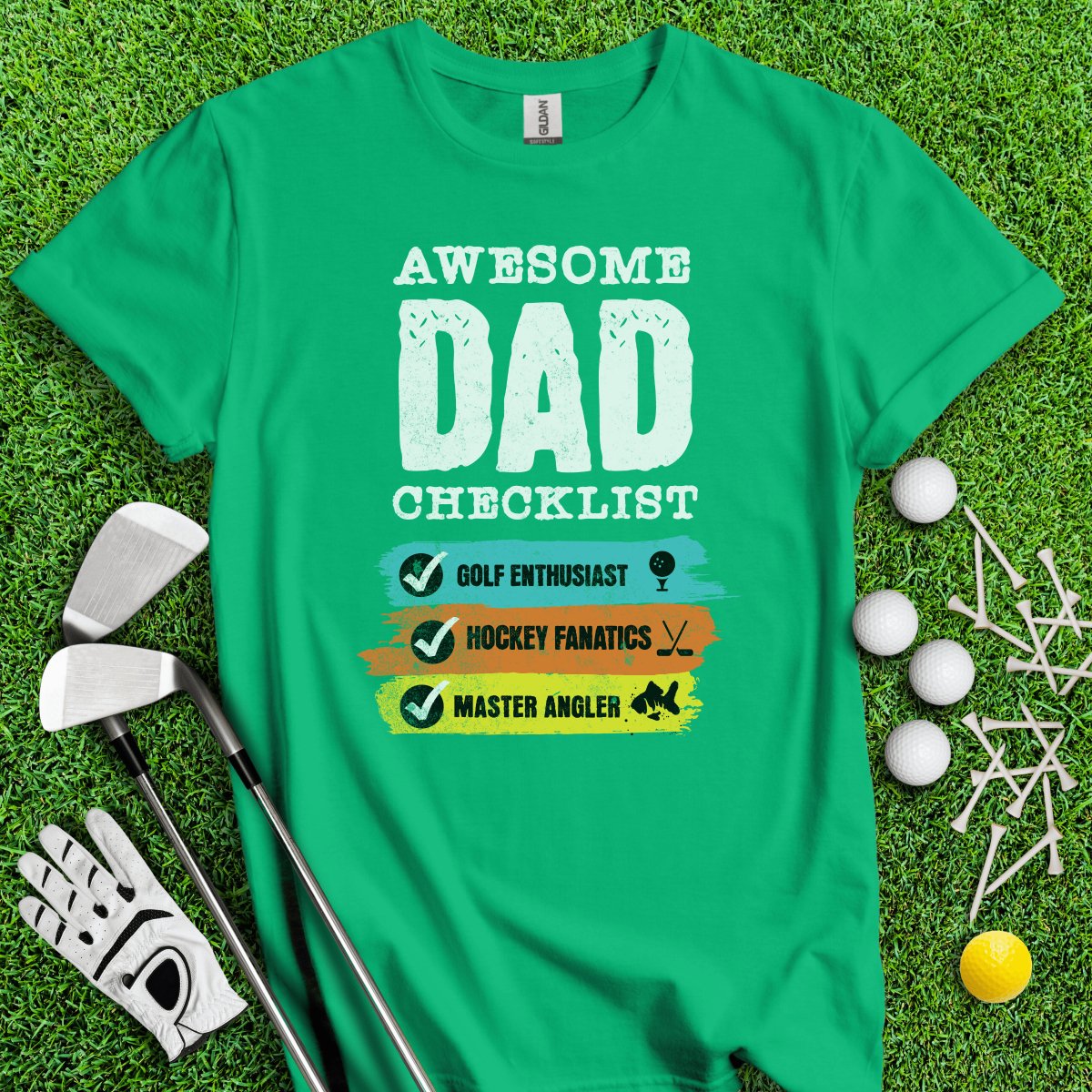 Dad - Golf, Hockey, Fishing T - Shirt - TeeHee Golf Gear
