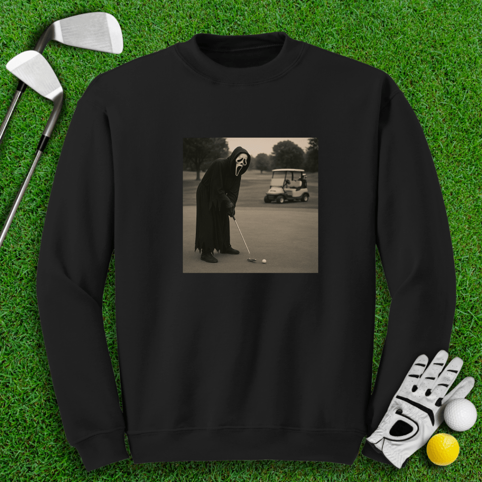 Ghostface Long Putt Crewneck - TeeHee Golf Gear