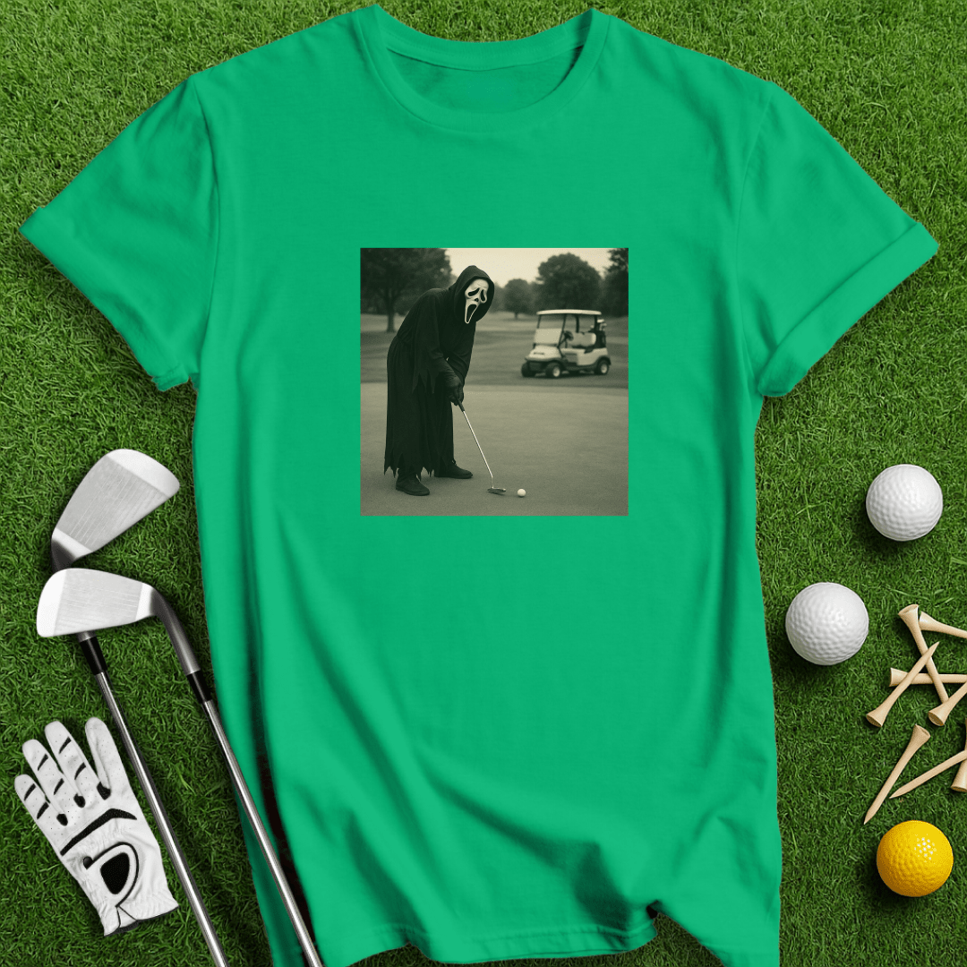 Ghostface Long Putt T-shirt - TeeHee Golf Gear