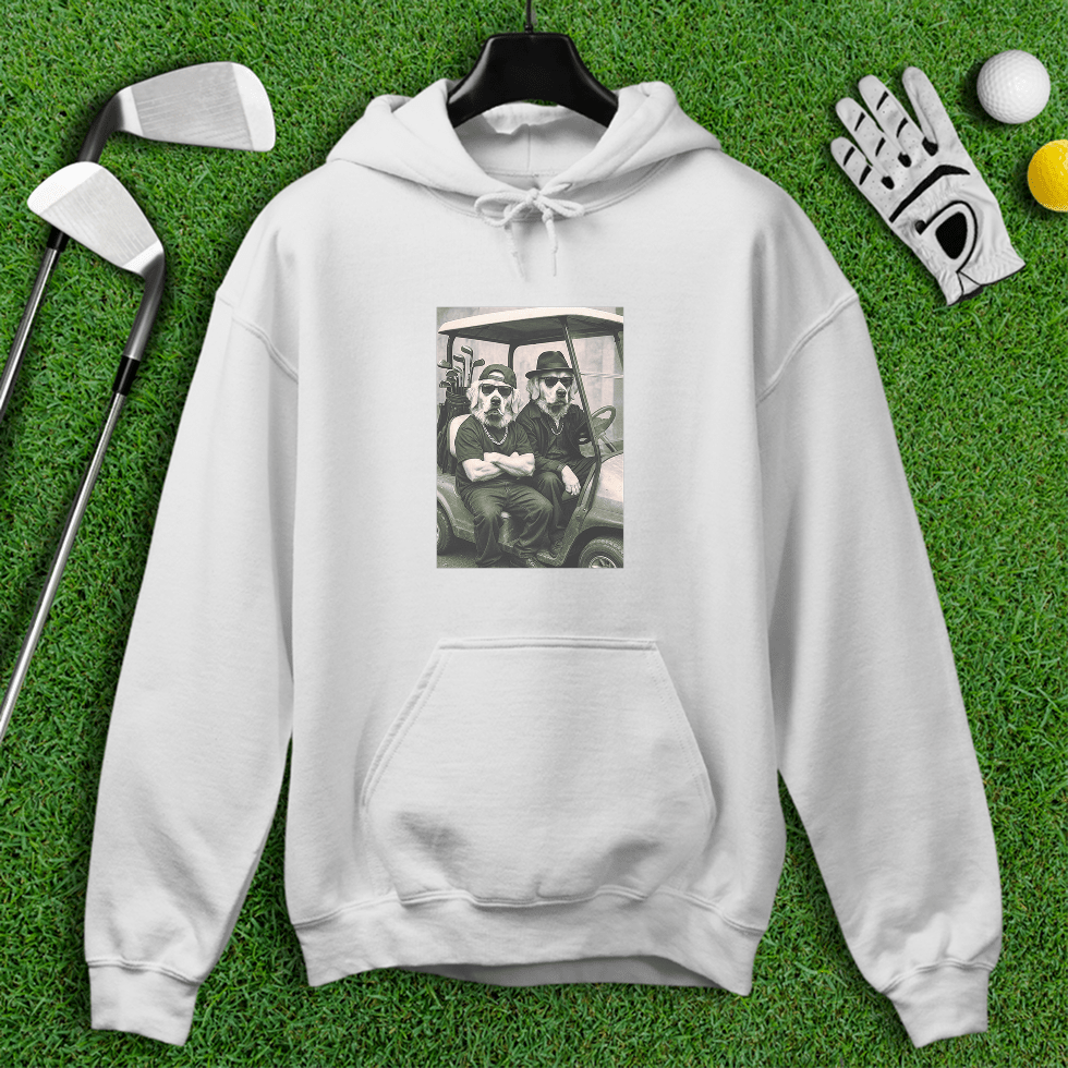 Golden Retriever Gangster Golfer Hoodie - TeeHee Golf Gear