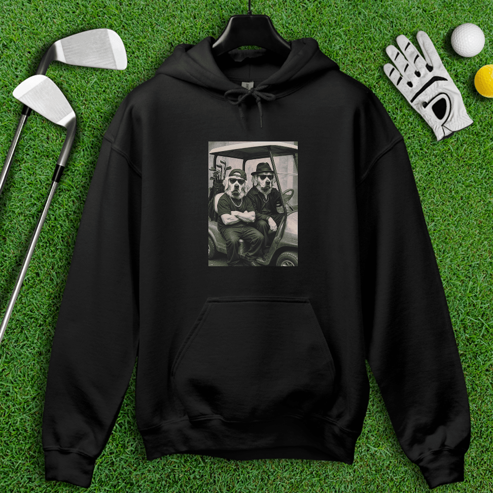 Golden Retriever Gangster Golfer Hoodie - TeeHee Golf Gear