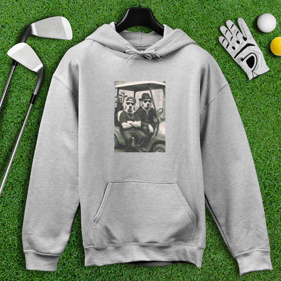 Golden Retriever Gangster Golfer Hoodie - TeeHee Golf Gear