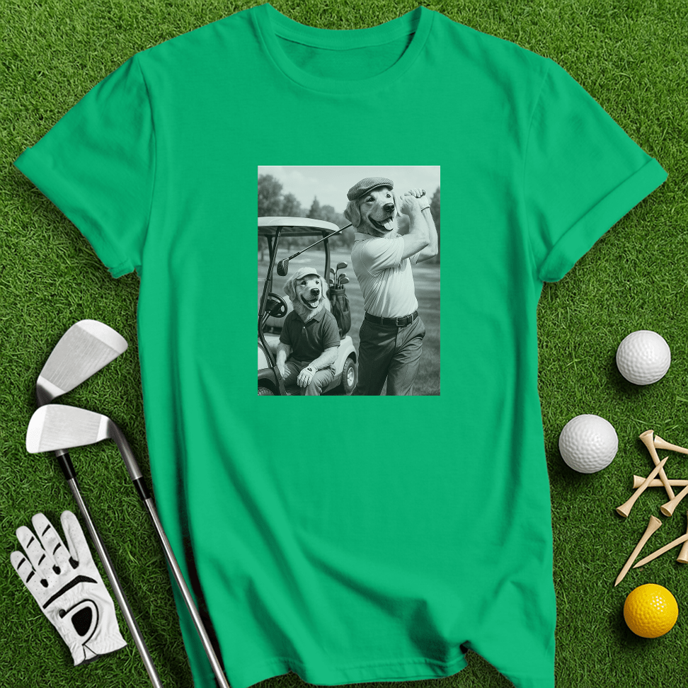 Golden Retriever Golfers T-shirt - TeeHee Golf Gear