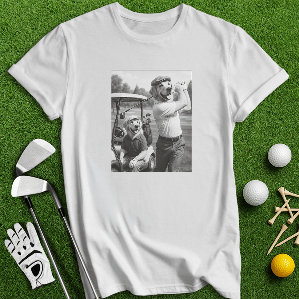 Golden Retriever Golfers T-shirt - TeeHee Golf Gear