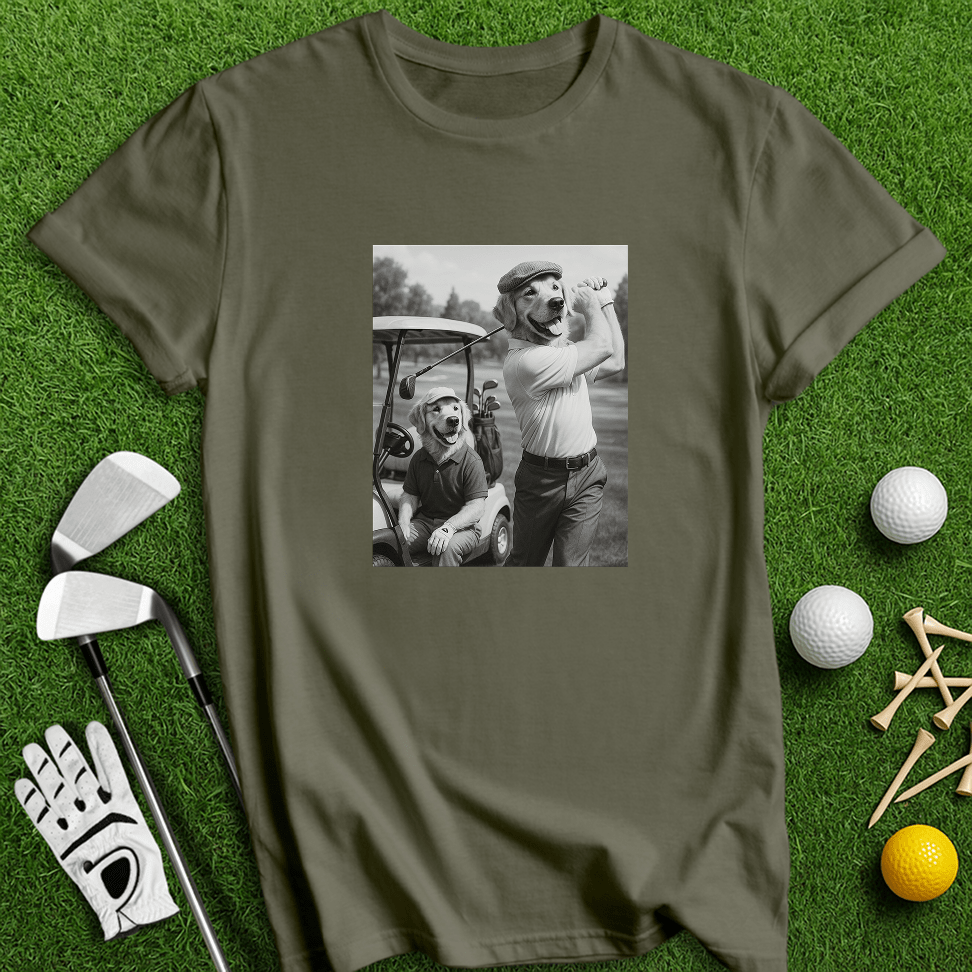 Golden Retriever Golfers T-shirt - TeeHee Golf Gear