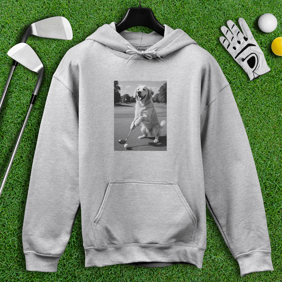 Golden Retriever Golfing Hoodie - TeeHee Golf Gear