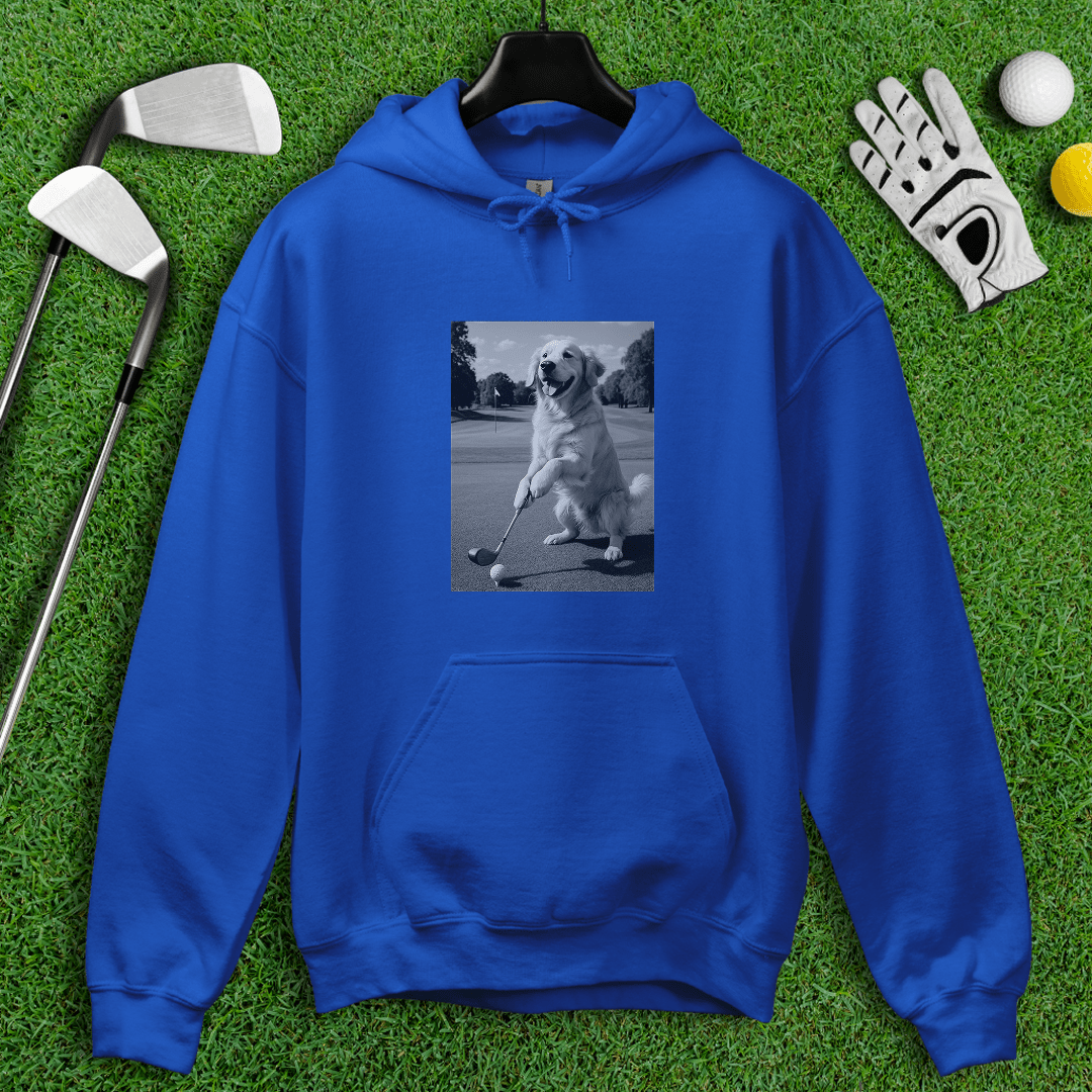 Golden Retriever Golfing Hoodie - TeeHee Golf Gear