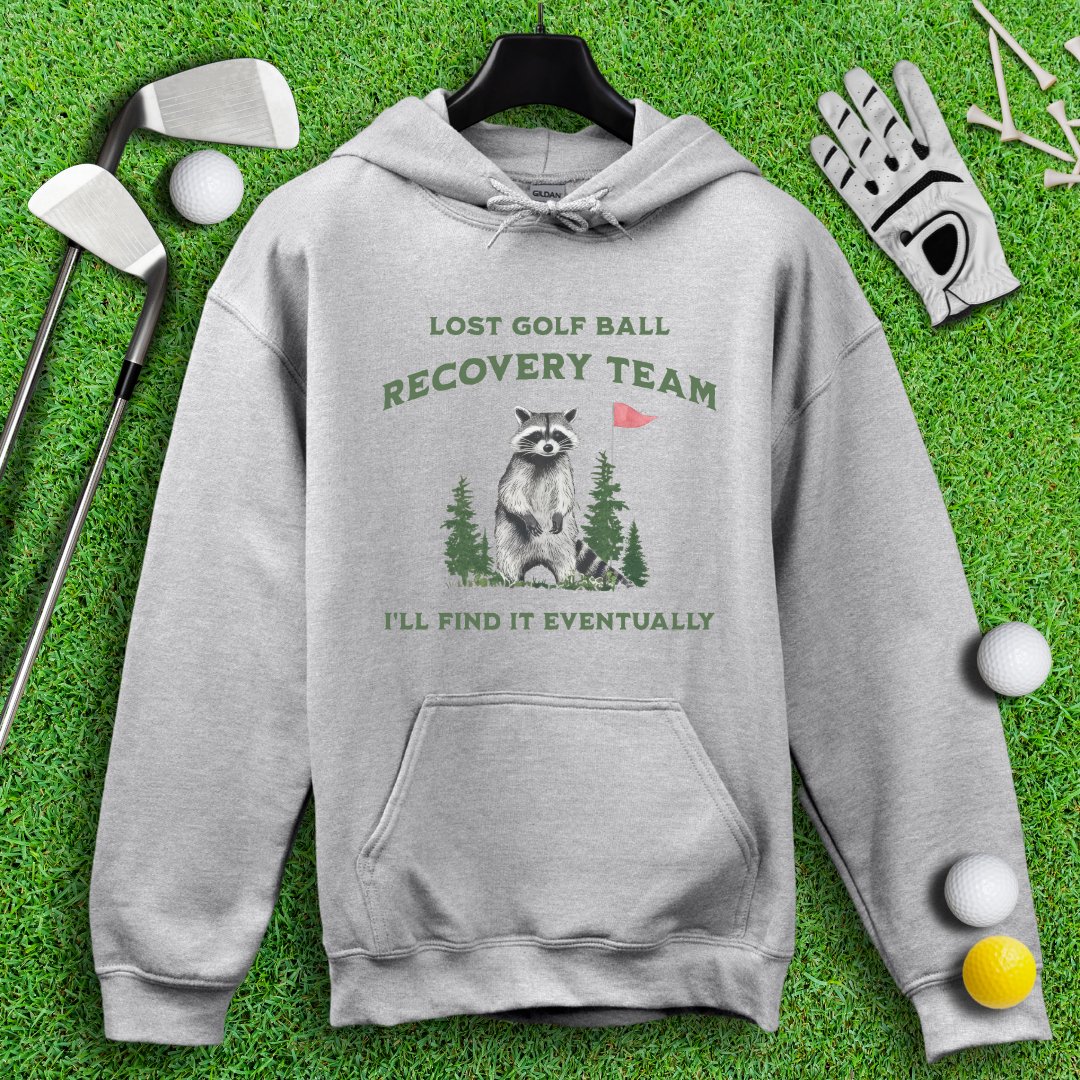 Golf Ball Recovery Team Raccoon Hoodie - TeeHee Golf Gear
