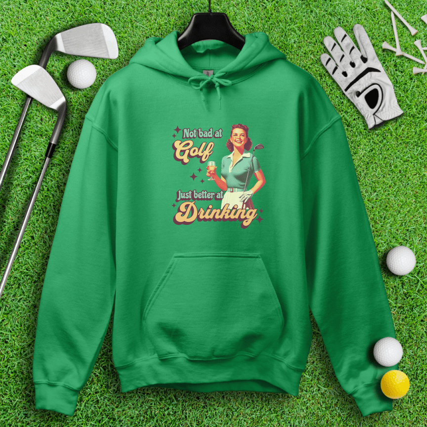 Golf Okay, Drinks Excellent Hoodie - TeeHee Golf Gear