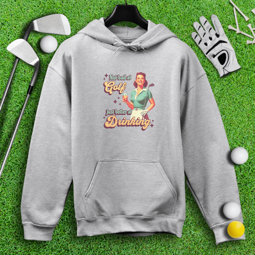 Golf Okay, Drinks Excellent Hoodie - TeeHee Golf Gear