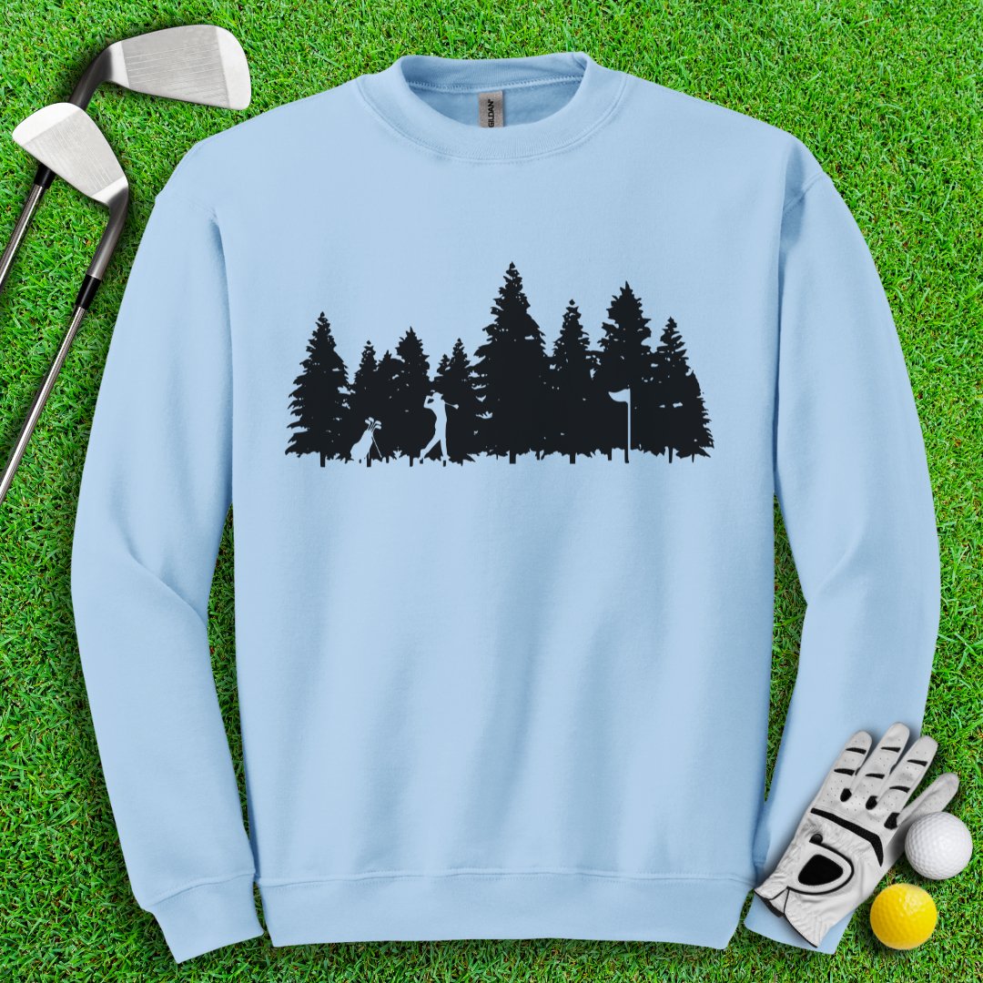 Golfing in the Woods Crewneck - TeeHee Golf Gear