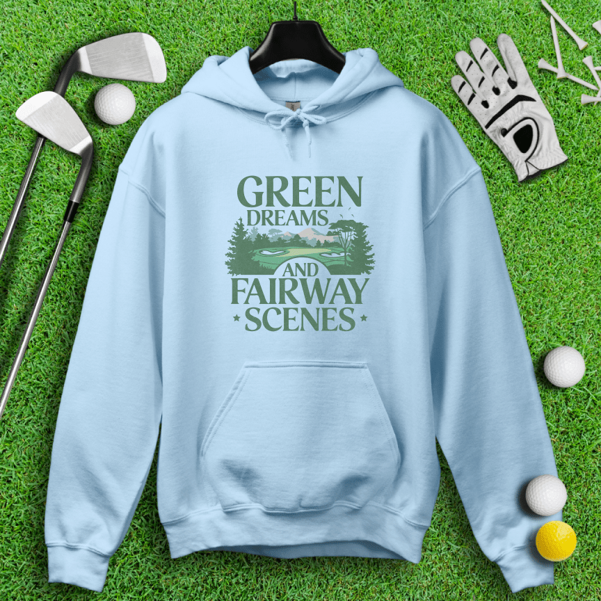Green Dreams Retro Hoodie - TeeHee Golf Gear