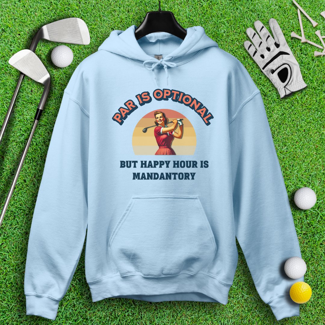 Happy Hour is Mandatory Hoodie - TeeHee Golf Gear