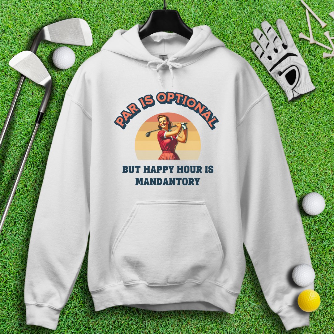 Happy Hour is Mandatory Hoodie - TeeHee Golf Gear