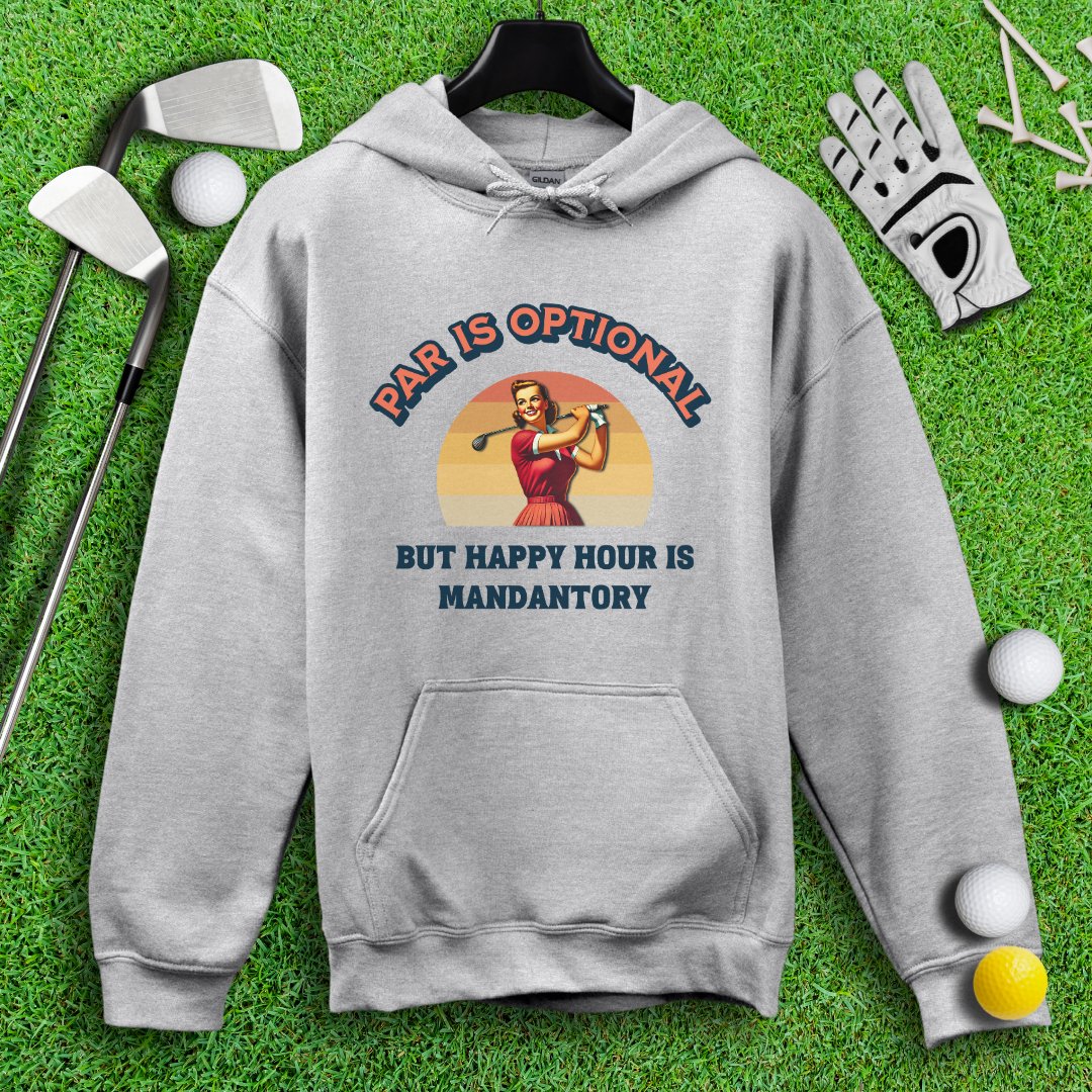 Happy Hour is Mandatory Hoodie - TeeHee Golf Gear